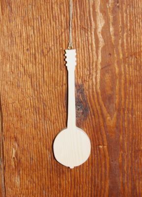 Banjo in legno massiccio ht15cm decorazione musicale fatta a mano, regalo per musicisti, musica