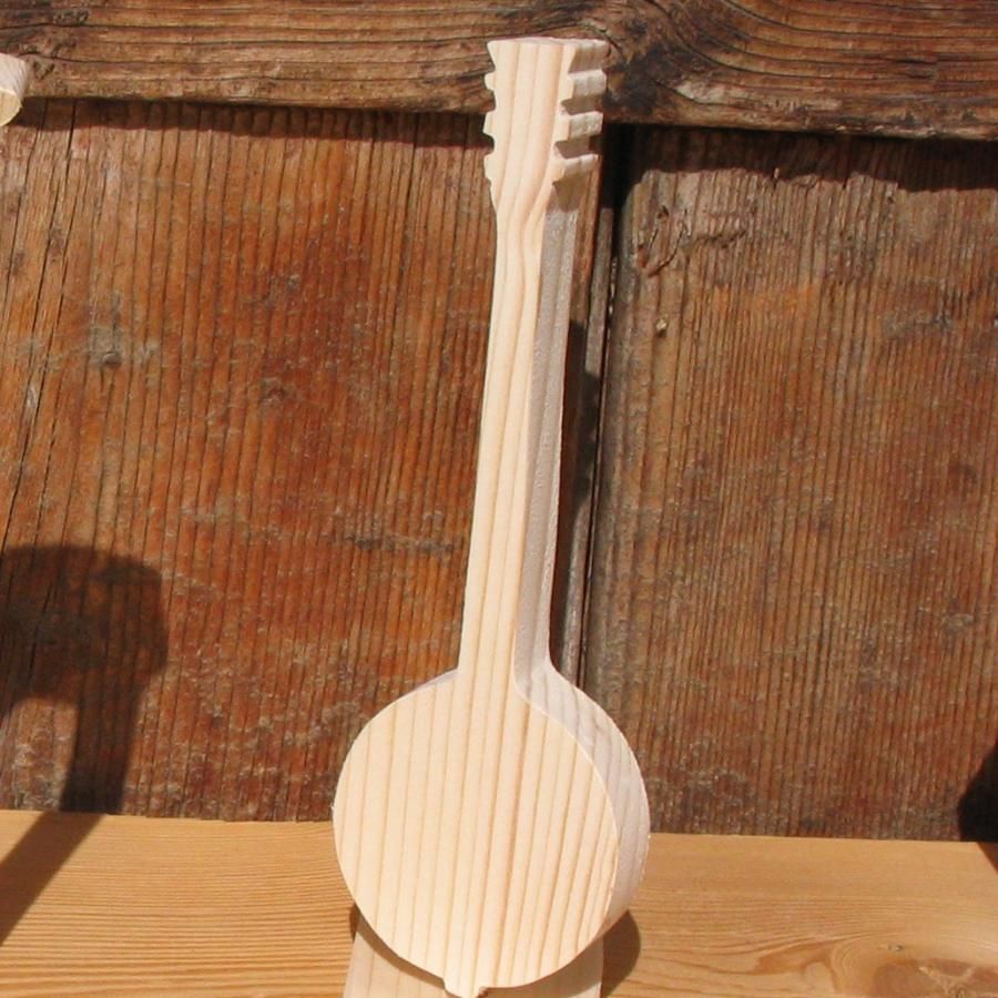 Banjo in legno massiccio ht15cm decorazione musicale fatta a mano, regalo per musicisti, musica