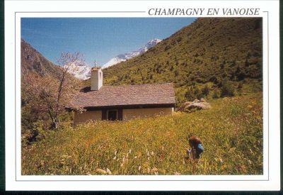 Cartolina postale Champagny le Haut Cappella di Friburgo