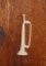 Tromba di legno 15 cm decorazione musicale