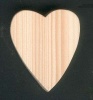 Cuore in legno 5 x 5,5 cm San Valentino