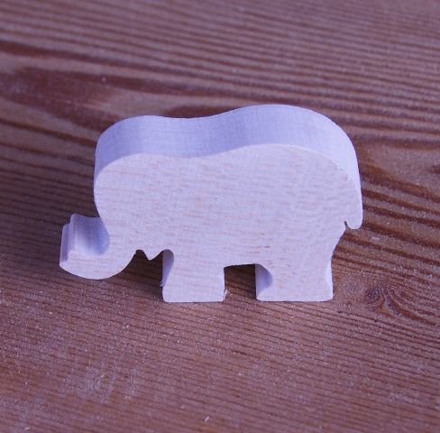 Statuetta di elefante in miniatura in legno massiccio per decorare i mestieri artigianali 