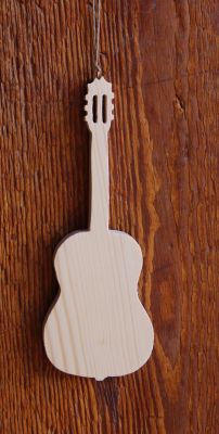 Chitarra in legno ht20cm decorazione d'interni a tema musicale, regalo chitarrista