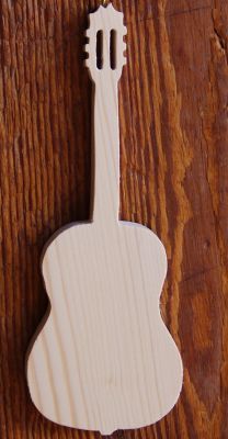 Chitarra in legno ht20cm decorazione d'interni a tema musicale, regalo chitarrista