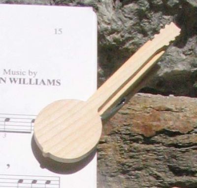 clip musicale per banjo realizzata a mano in legno massiccio regalo per musicisti