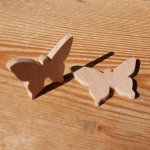 Miniatura farfalla figurina per decorare, tempo libero creativo, scrapbooking, fatto a mano in legno massiccio