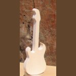 Chitarra elettrica in legno 15 cm, decorazione musicale