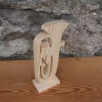 tuba montata su una base di legno massiccio decorazione di matrimonio tema musicale fatto a mano regalo musicista