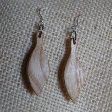 gioielli orecchini legno artigianali cenere