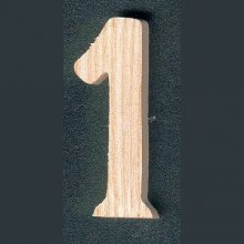 Numero di legno 1 5 cm da decorare, da dipingere