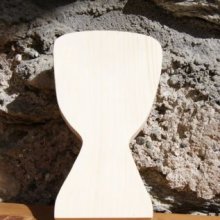 Djembe di legno 15 cm, decorazione musicale