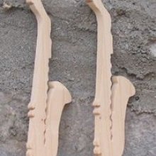 Figurina sassofono sassofono matrimonio segnaposto tema musica fatto a mano legno massiccio