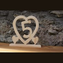 Cuore nuziale in legno, 5 anni di matrimonio, regalo decorativo originale, fatto a mano, idea regalo di matrimonio in legno
