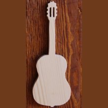 Chitarra in legno ht20cm decorazione d'interni a tema musicale, regalo chitarrista