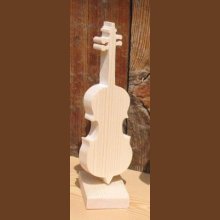 violoncello in legno montato su una base regalo originale per un musicista, decorazione da tavolo a tema musicale